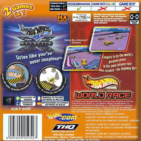 Hot Wheels High Velocity + Hot Wheels Race - 2