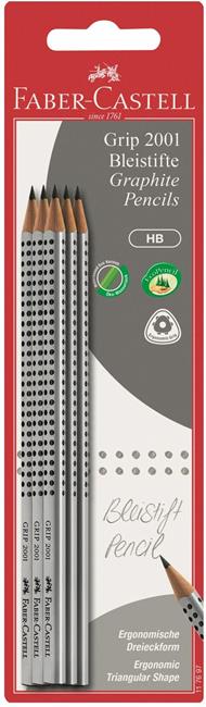 Blister 6 matite di grafite triangolari Grip 2001