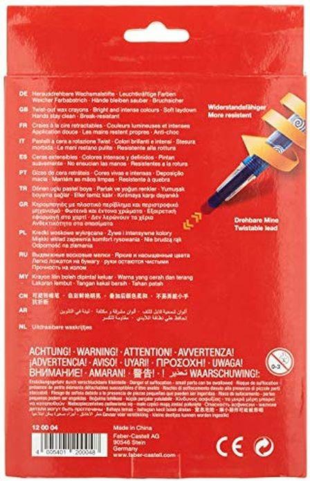 Astuccio cartone 24 pastelli a cera Jumbo Twist - inclusi 5 colori neon, gold, silver - 2