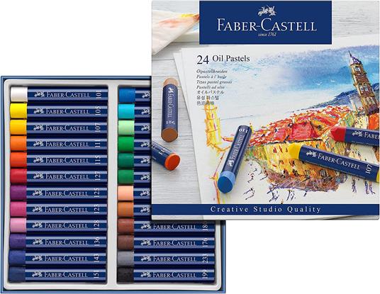 Astuccio in cartone da 24 pastelli a base dolio Oil Pastels