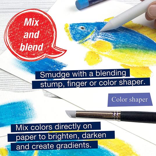 Astuccio in cartone da 24 pastelli a base dolio Oil Pastels - 5