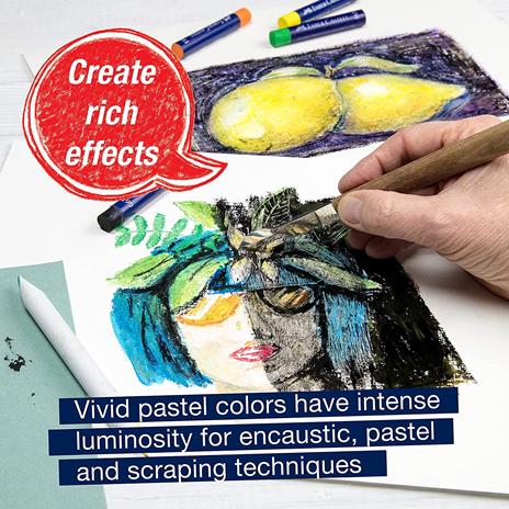 Astuccio in cartone da 24 pastelli a base dolio Oil Pastels - 7