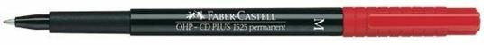 Marcatore permanente Faber Castell Multimark rosso punta superfine 0,4 mm