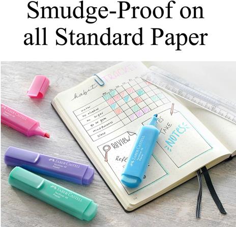 Evidenziatori Faber-Castell Textliner Pastel. Busta 8 colori pastello - 5