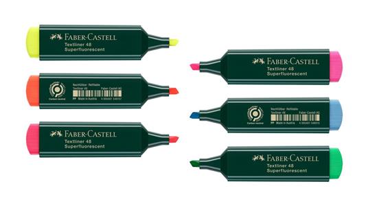 Evidenziatore Castell Textliner 1548 Giallo - 5