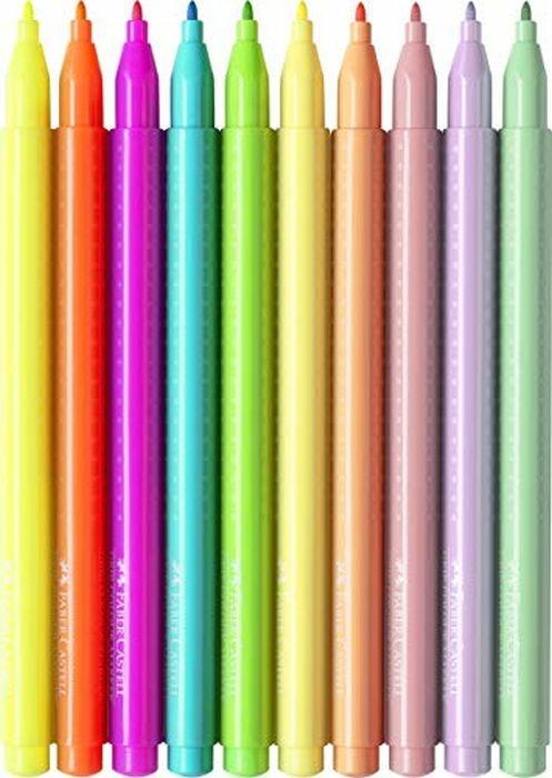 Bustina in plastica da 10 pennarelli Grip Colour Neon e Pastel - 3