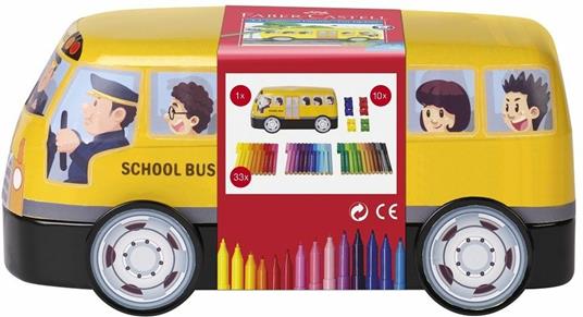 Pennarelli a feltro Faber-Castell Connector. Schoolbus 33 pennarelli