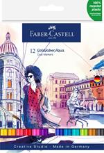 Astuccio in cartone con 12 Dual Marker Goldfaber, doppia punta (pennello e 0.4 mm)