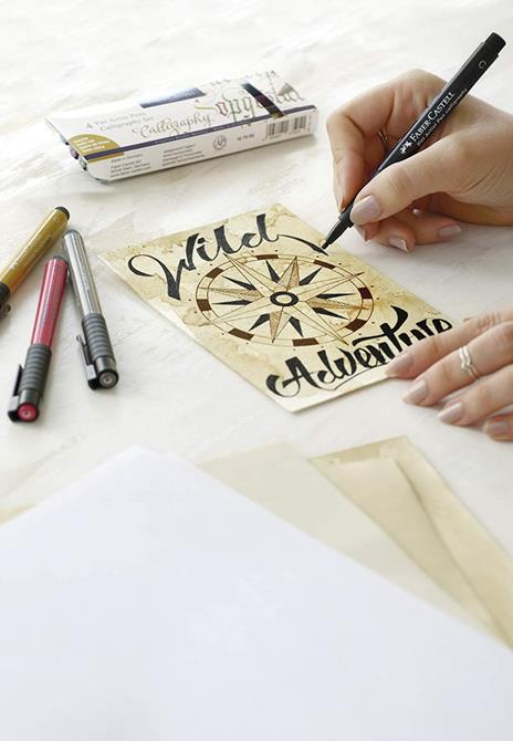 Bustina con 6 Pitt Artst Pen Calligraphy (99-01-72-88-80-75) - 3