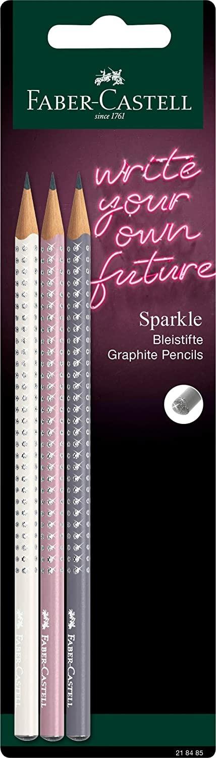 Blister 2 matite di grafite Sparkle + 1 gomma mini sleeve + 1 temperamatite mini sleeve, rose shadows/coconut milk - 6
