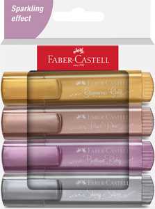 Cartoleria Faber Castell Set Evidenziatori TL 46 Metallic cartone 4x 