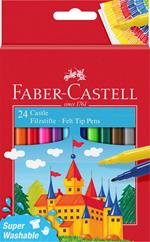 Evidenziatore a matita Faber-Castell Castell Color 873: confezione con 12  pz., mina blu - rosso • KartoClick