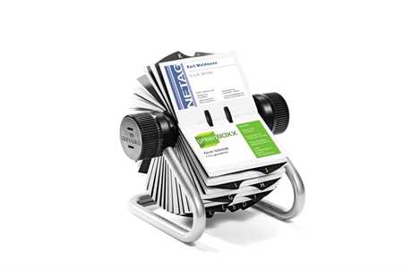 Cartoleria Durable 248123 portabiglietti da visita Argento Durable