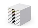 Durable VARICOLOR Mix 10 scatola per la conservazione di documenti Plastica Multicolore, Bianco