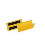 Tasche per identificazione a fissaggio magnetico gialle – 100×38 mm
