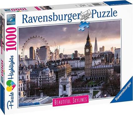 Ravensburger - Puzzle London, Collezione Beautiful Skylines, 1000 Pezzi, Puzzle Adulti