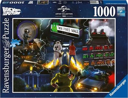 Ravensburger - Puzzle Back to the future, 1000 Pezzi, Puzzle Adulti