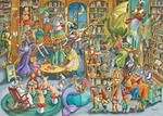 Ravensburger - Puzzle Mezzanotte in biblioteca, 1000 Pezzi, Puzzle Adulti