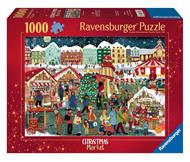 Puzzle Ravensburger Christmas Market, Mercatino di Natale, 1000 pz