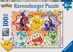 Ravensburger - Puzzle Pokémon100 Pezzi XXL, Età Raccomandata 6+ Anni