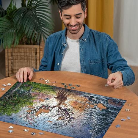 Ravensburger Puzzle 1000 pezzi, 50° Anniversario: Il cervo magico e le quattro stagioni - 4