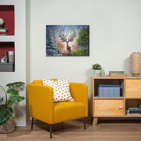 Ravensburger Puzzle 1000 pezzi, 50° Anniversario: Il cervo magico e le quattro stagioni - 5