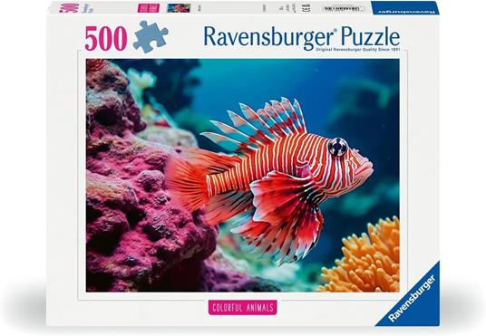Ravensburger - Puzzle 500 Pezzi: Pesce Rosso, Puzzle Adulti e Bambini +14 anni, Puzzle con Foto
