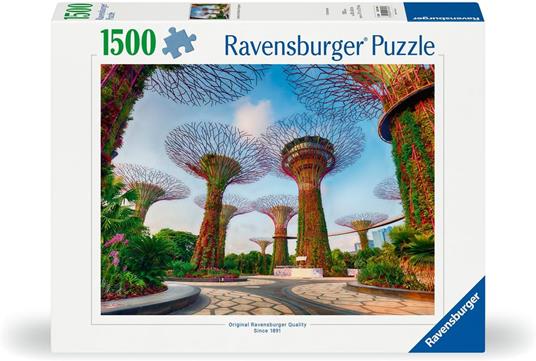 Ravensburger - Puzzle Garden by the Bay at Singapore, Puzzle 1500 pezzi, Puzzle Adulti e Bambini +14 anni, 80x60cm