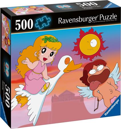 Ravensburger -  Puzzle Pollon Puzzle 80s mania, 500 pezzi square
