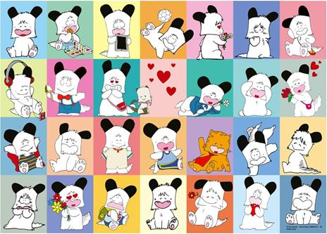 Ravensburger - Puzzle Hello Spank Puzzle 80s mania, 1000 pezzi square - 2