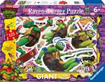 Ravensburger - Puzzle Teenage Mutant Ninja Turtles: Mutant Mayhem, Collezione 125 Giant Pavimento, 125 Pezzi