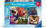 Ravensburger 12004115 Marvel Spider-Man  Puzzle per bambini dai 5 anni in su, con 3 x 49 pezzi