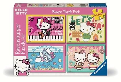 Puzzle Ravensburger Hello Kitty 4 x 100 pezzi