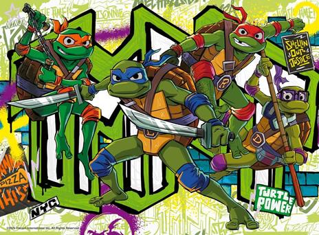 Ravensburger - Puzzle Teenage Mutant Ninja Turtles, Puzzle 200 pezzi XXL, Puzzle Bambini 8 Anni, 58x25cm - 2