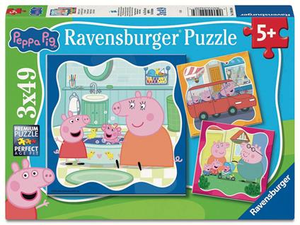 Puzzle Ravensburger Peppa Pig 3 x 49 pezzi
