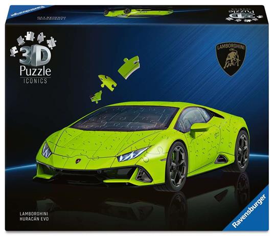 Puzzle 3D iconico: Lamborghini Huracán EVO - Una vera icona delle auto sportive in un dettagliato modello in scala 1:18