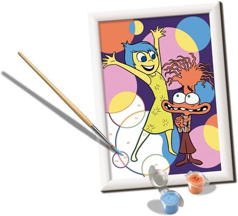 Ravensburger - CreArt Serie E: Inside Out, Dipingere con i Numeri, Kit Pittura Bambini, Cornice Inclusa, Gioco Educativo - 2