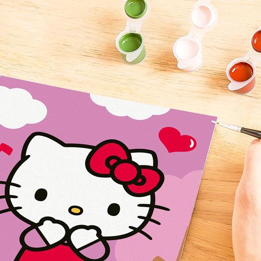 Ravensburger - CreArt Serie E: Hello Kitty, Dipingere con i Numeri, Kit Pittura Bambini, Cornice Inclusa, Gioco Educativo - 3