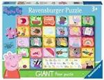 Ravensburger - Puzzle Peppa Pig Alphabet, Collezione 24 Giant Pavimento, 24 Pezzi, Età Raccomandata 3+ Anni