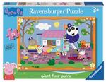Ravensburger - Puzzle Peppa Pig Club House, Collezione 24 Giant Pavimento, 24 Pezzi, Età Raccomandata 3+ Anni