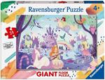 Ravensburger - Puzzle Il paese degli unicorni, Collezione 24 Giant Pavimento, 24 Pezzi, Età Raccomandata 3+ Anni