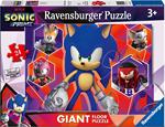 Ravensburger - Puzzle Sonic, Collezione 24 Giant Pavimento, 24 Pezzi, Età Raccomandata 3+ Anni