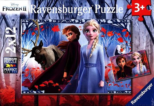 Puzzle Frozen Ravensburger 3 Anni+ 4 Puzzle da 12, 16, 20 e 24