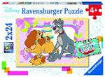 Ravensburger - Puzzle I cuccioli preferiti della Disney, Collezione 2x24, 2 Puzzle da 24 Pezzi, Età Raccomandata 4+ Anni