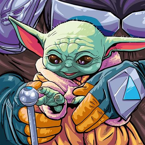 Ravensburger - Puzzle The Mandalorian: Baby Yoda, Collezione 3x49, 3 Puzzle da 49 Pezzi, Età Raccomandata 5+ Anni - 2