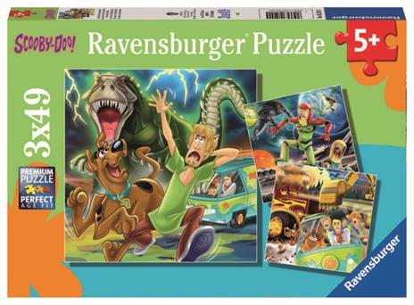 Ravensburger - Puzzle Scooby Doo, Collezione 3x49, 3 Puzzle da 49 Pezzi, Età Raccomandata 5+ Anni