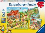 Ravensburger - Puzzle X, Collezione 3x49, 3 Puzzle da 49 Pezzi, Età Raccomandata 5+ Anni