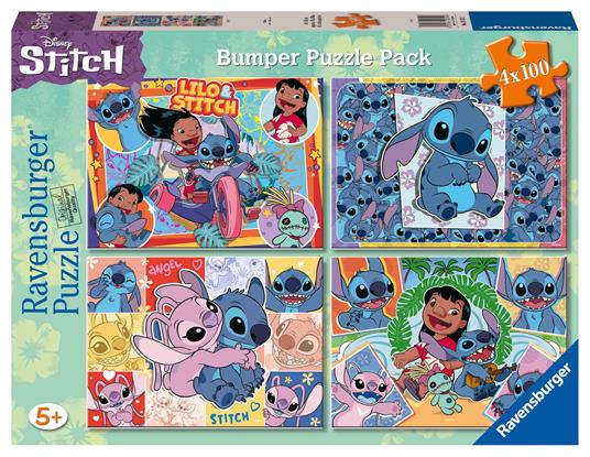 Stitch - Puzzle 4x100 pezzi Bumper Pack (5731)