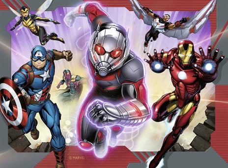 Ravensburger - Puzzle Avengers A, Collezione 4 in a Box, 4 puzzle da 12-16-20-24 Pezzi, Età Raccomandata 3+ Anni - 2