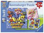 Ravensburger - Puzzle Paw Patrol D, Collezione 3x49, 3 Puzzle da 49 Pezzi, Età Raccomandata 5+ Anni
